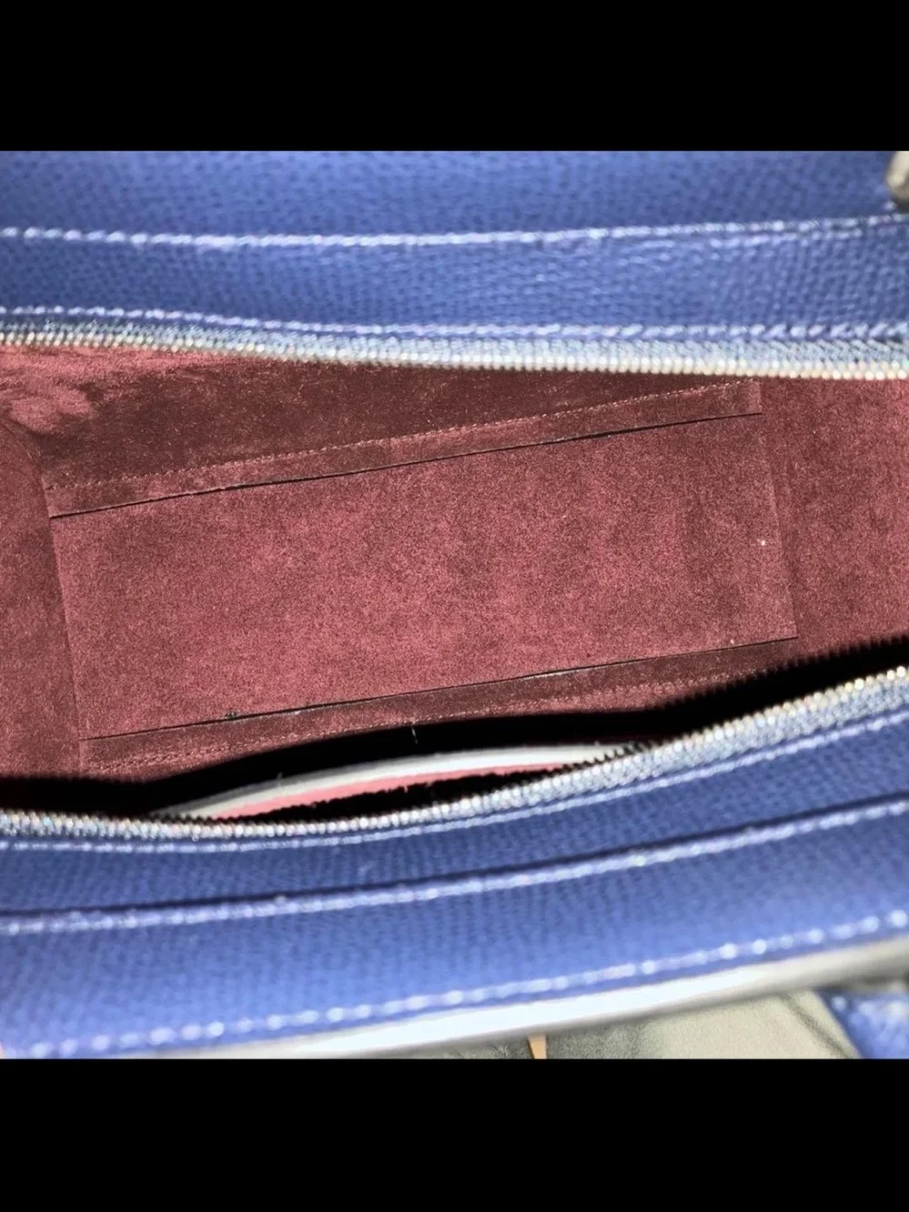 Mulberry Navy Leather Small Tote Bag